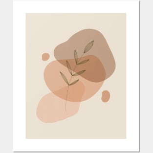 Boho Botanical Abstract Print Posters and Art